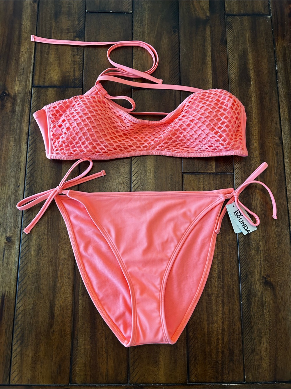 No Boundaries Coral Bikini Set